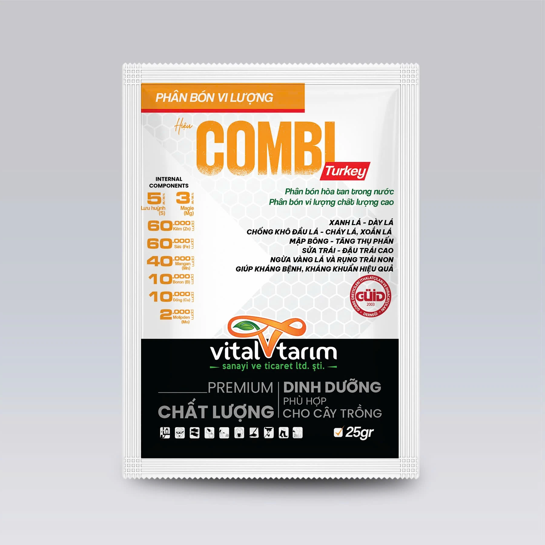 COMBI TURKEY - Xanh lá, dày lá, chống khô đầu lá