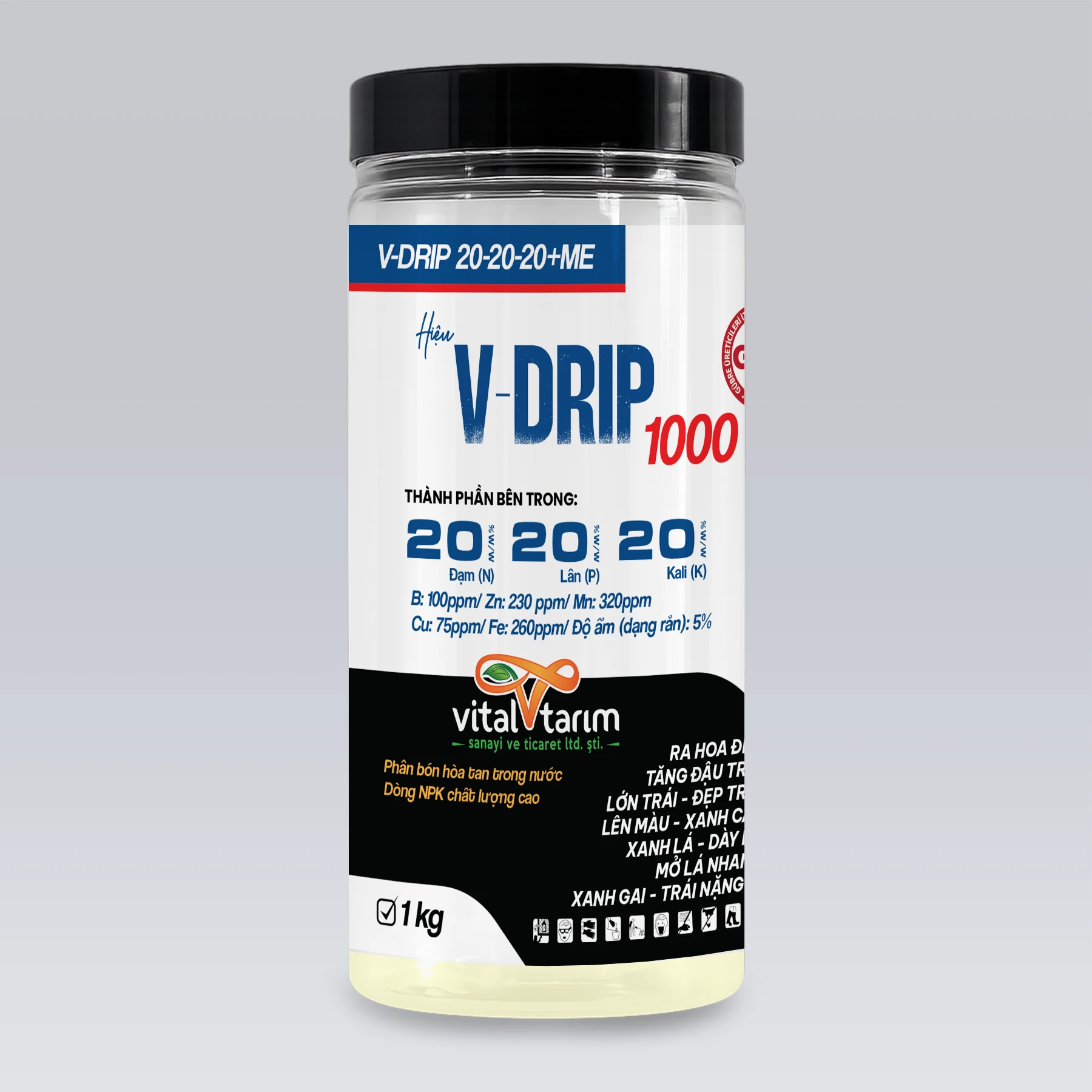 V-DRIP 1000 - Ra hoa đều, tăng đậu trái