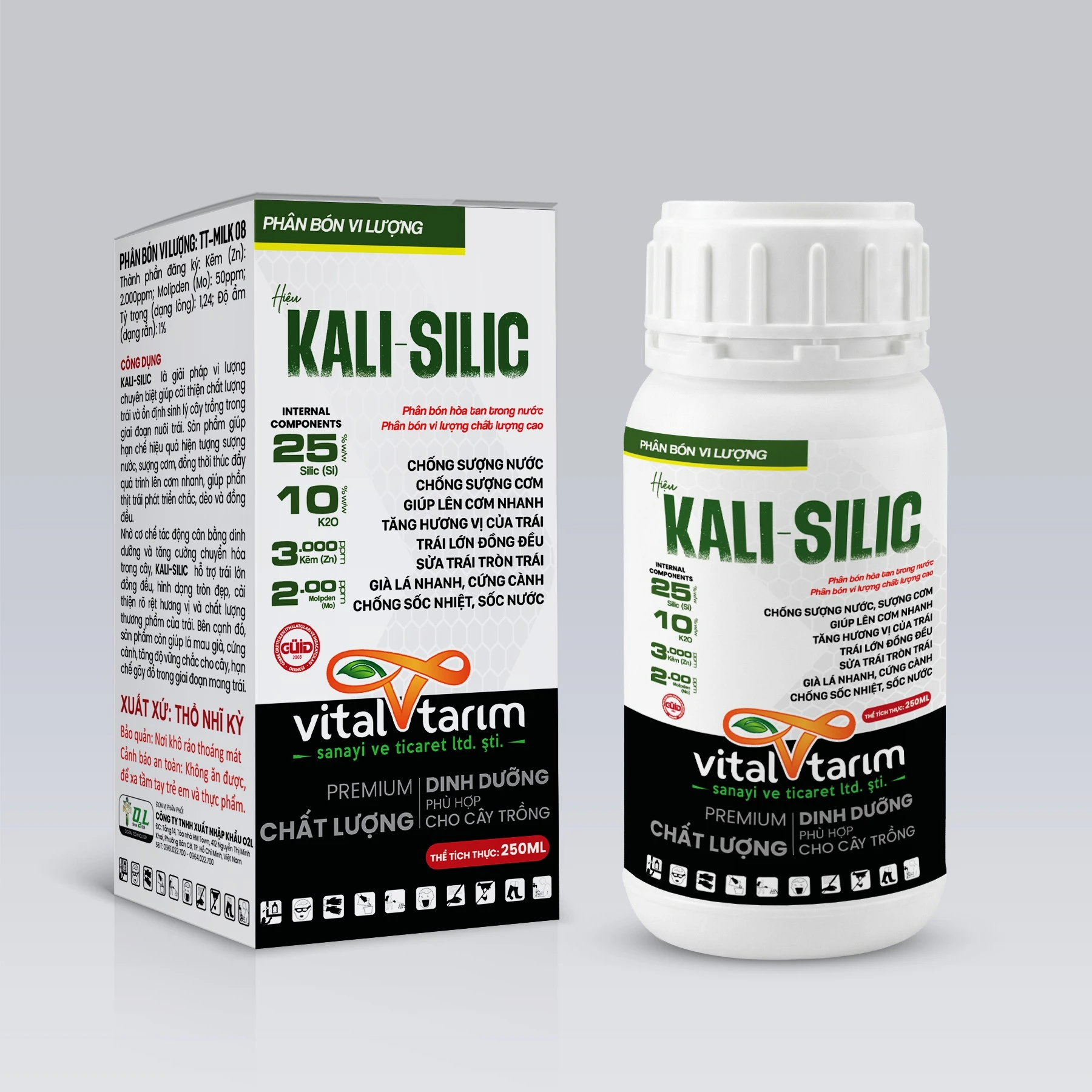 KALI SILIC 250ml - Chống sượng trái, lên cơm đồng đều