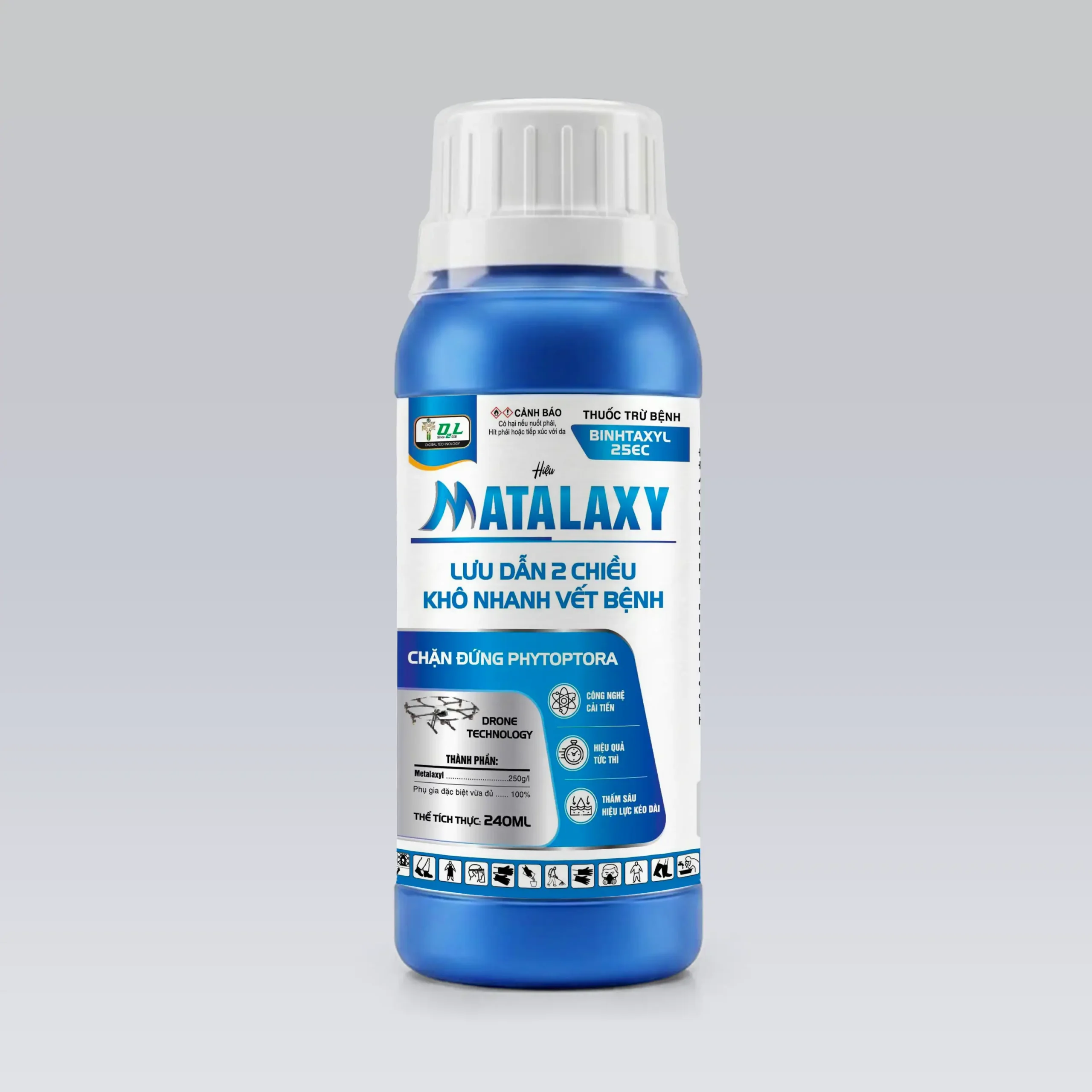 BINHTAXYL 25EC - Đặc trị nấm bệnh, nứt thân xì mủ, vàng. lá, thối rễ,...