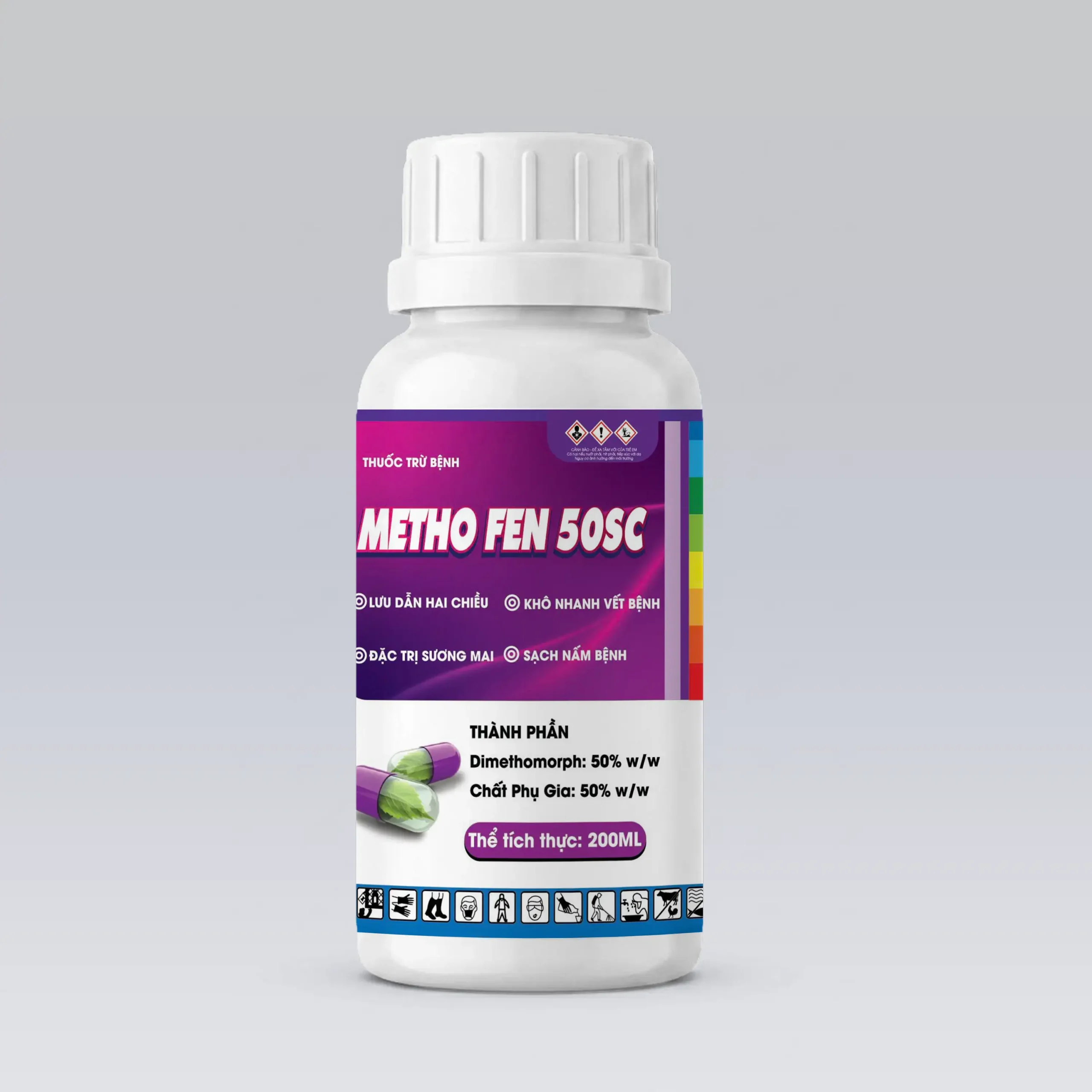 METHO FEN 50SC - Đặc trị bệnh chết nhanh trên cây trồng, giả sương mai,...