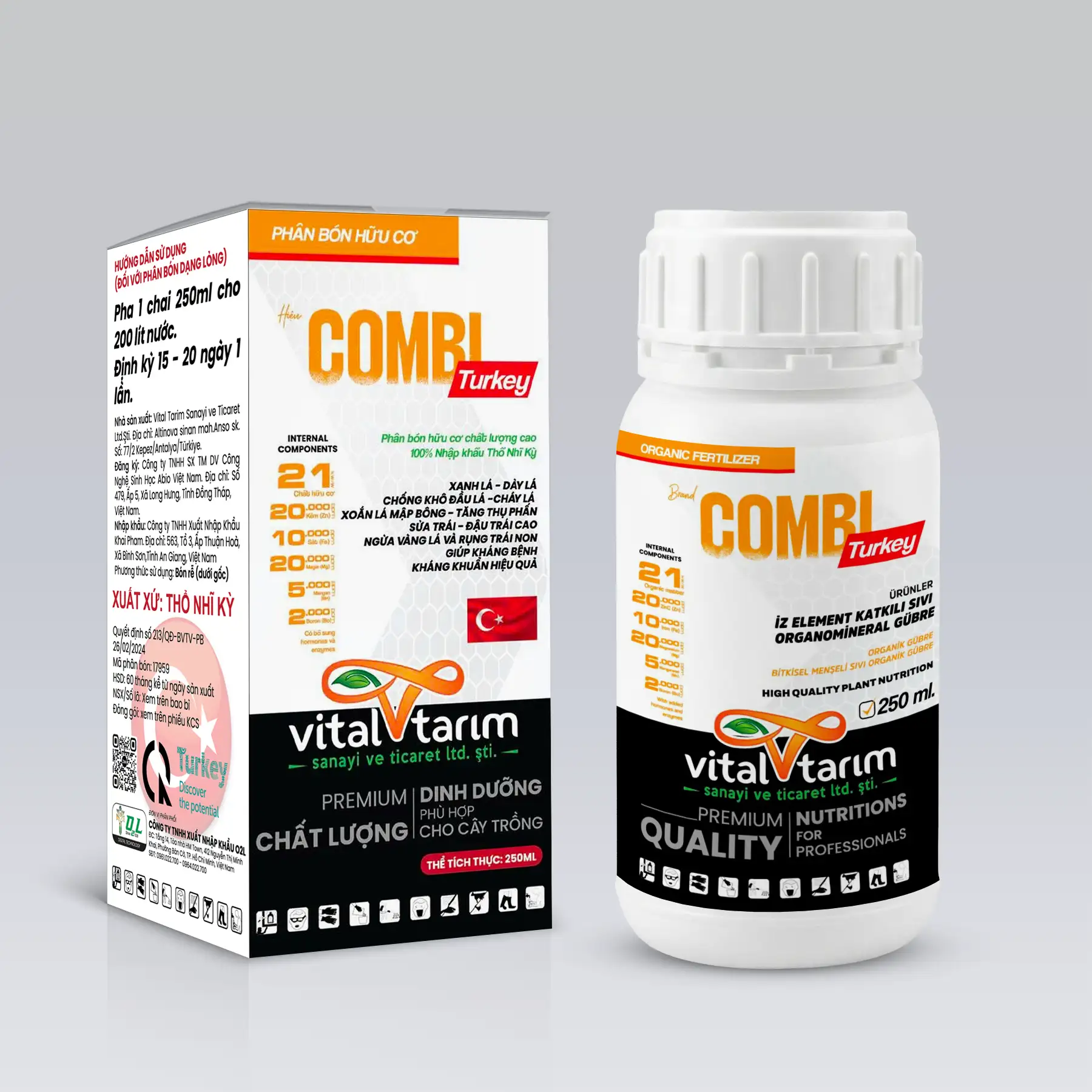 COMBI 250ml - Xanh lá, dày lá