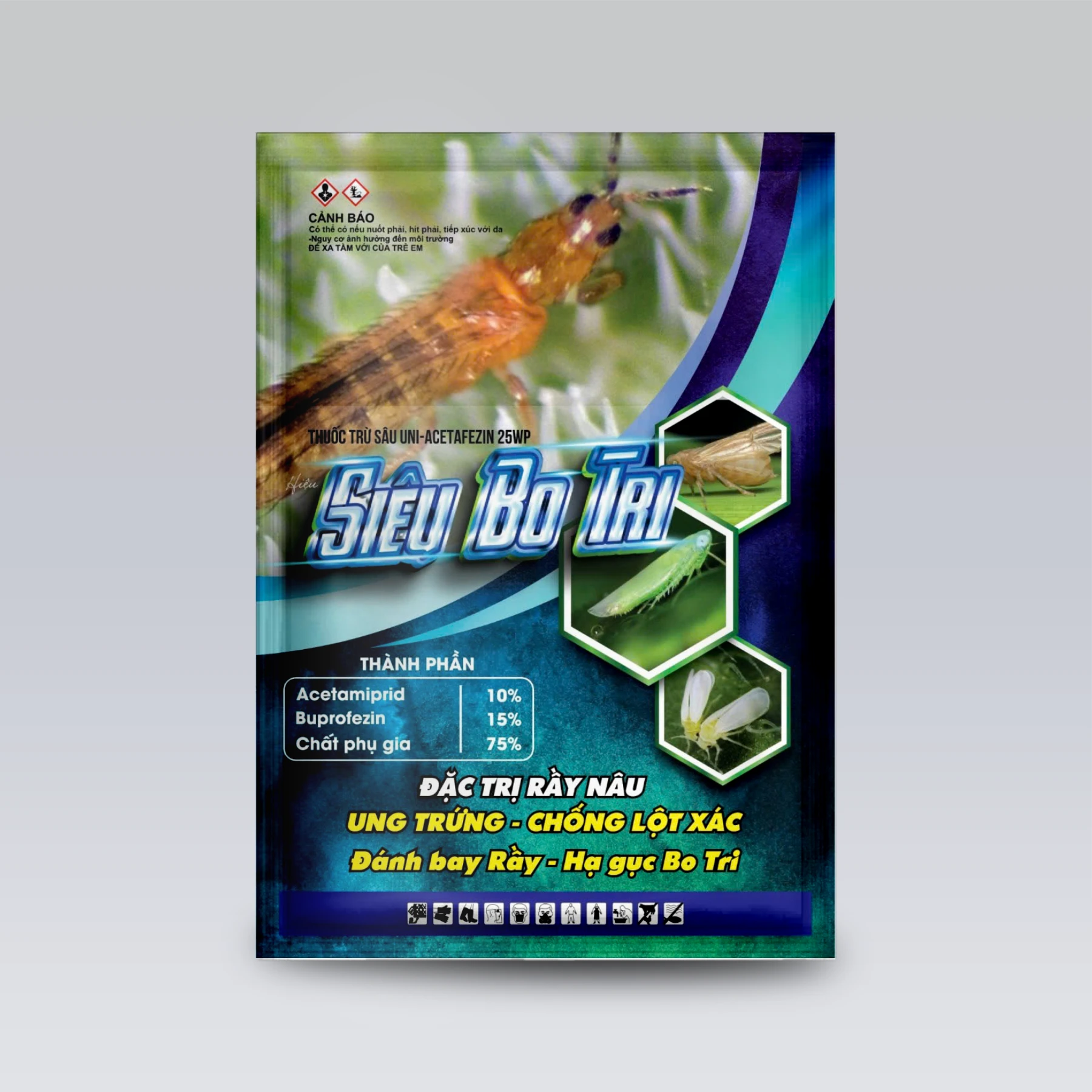 UNI-ACETAFEZIN 25WP - Đặc trị siêu bọ trĩ (bù lạch)