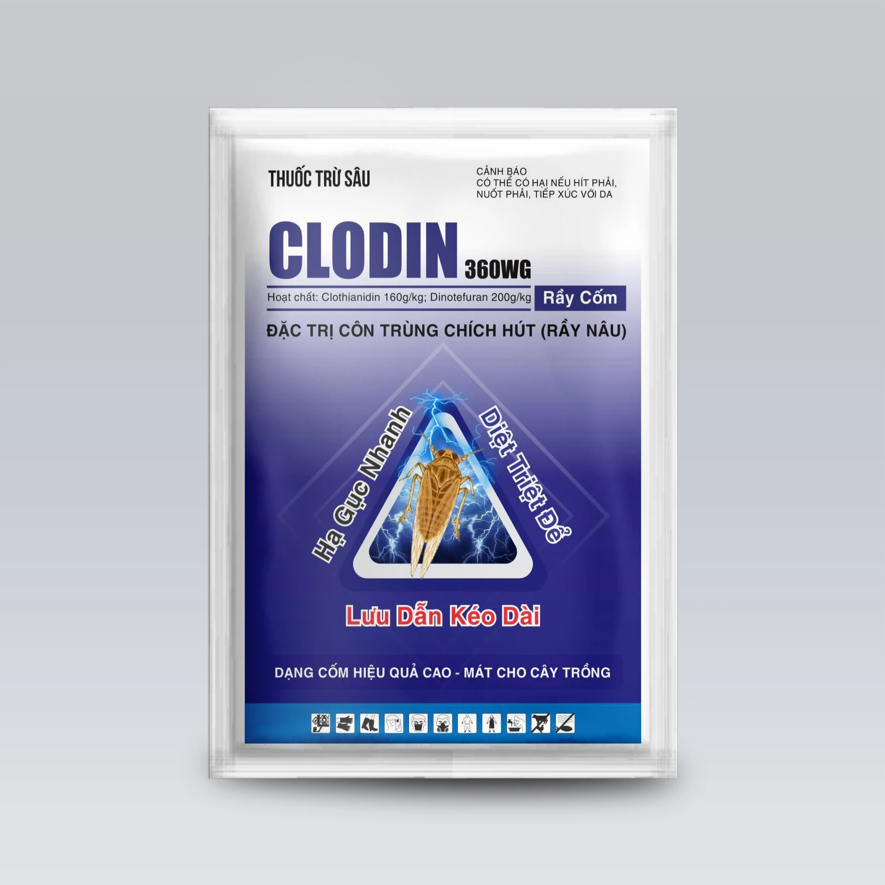 CLODIN 360WG - Đặc trị rầy lưng trắng, rầy nâu, rầy xanh, bọ trĩ, bọ phấn trắng,…