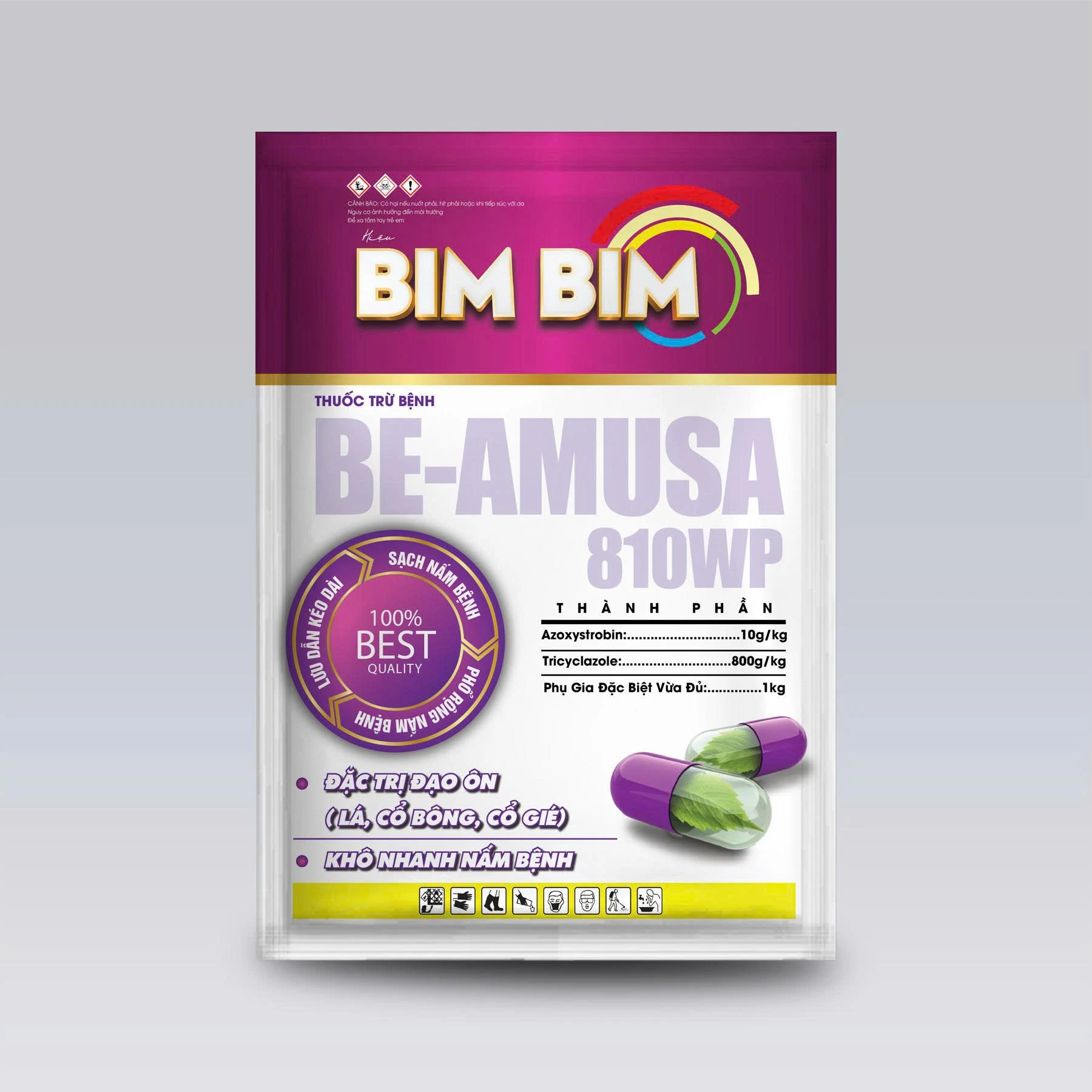 BE-AMUSA 810WP - Đặc trị đạo ôn lá, cổ bông trên lúa