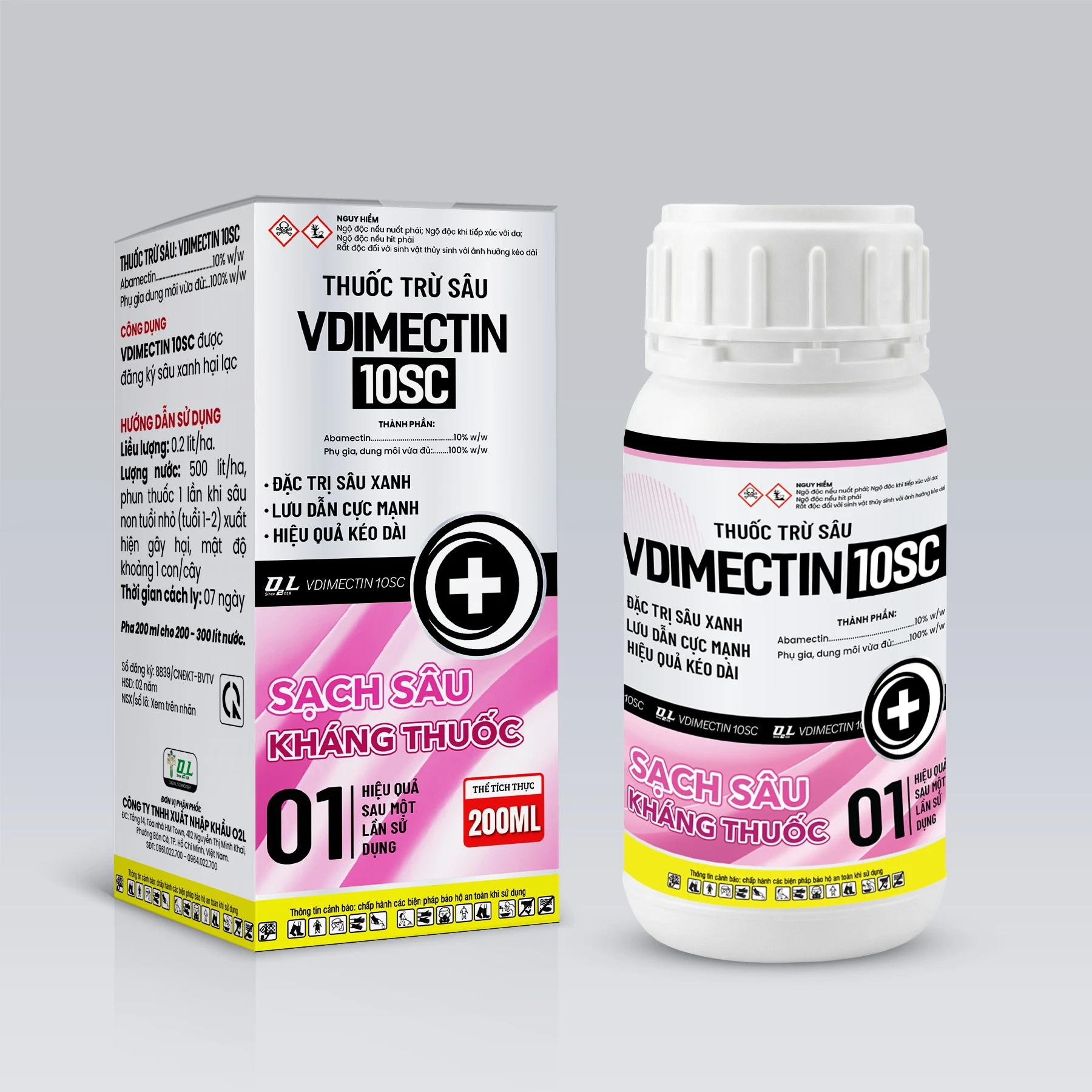 VDIMECTIN 10SC - Đặc trị sâu tơ, sâu xanh, sâu khoang, sâu cuốn lá, sâu ống hành,...